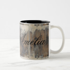 Caneca De Café Em Dois Tons rústico, vestido, madeira, marrom, parede,