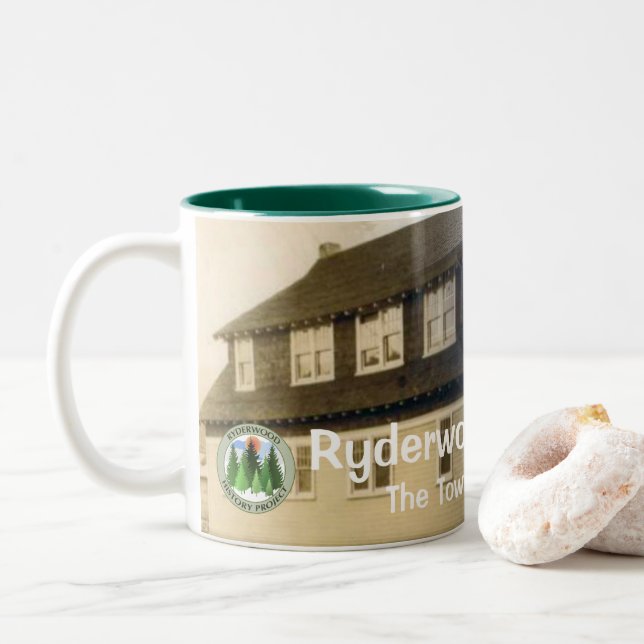 Caneca De Café Em Dois Tons Ryderwood Mug (número 4 num conjunto de 4) (Com Donut)