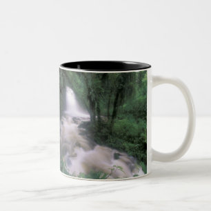 Caneca De Café Em Dois Tons SA, Peru, S.H. Machu Picchu, Cascade e nuvem
