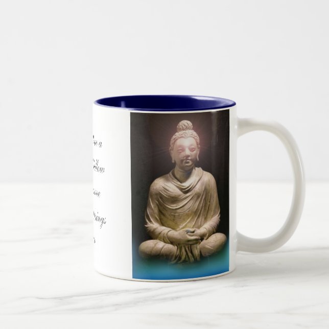 Caneca De Café Em Dois Tons Sabedoria Buddha da manhã (Direita)