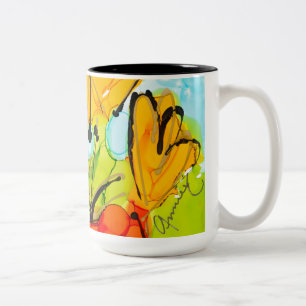 Caneca De Café Em Dois Tons Sabedoria De Café Dentro Da Taça De Lovitude