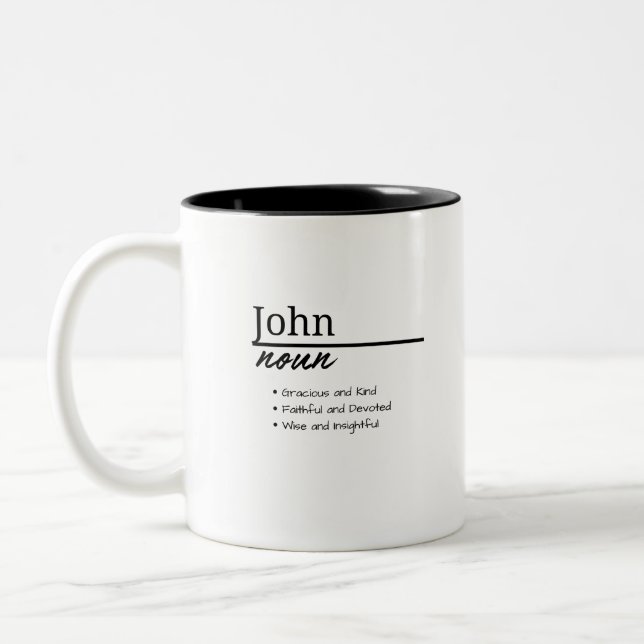 Caneca De Café Em Dois Tons Sábio e Invisível (Esquerda)