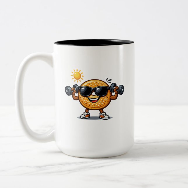 Caneca De Café Em Dois Tons Saco de Bíceps (Esquerda)