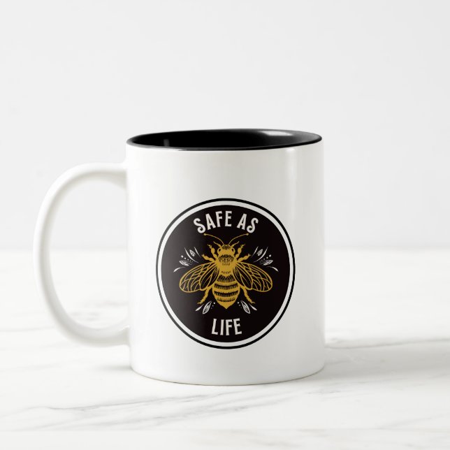 Caneca De Café Em Dois Tons Safe as Life (Esquerda)