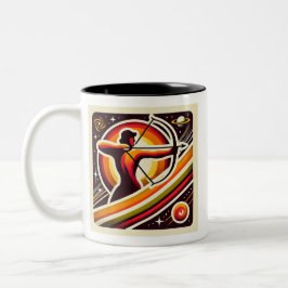 Caneca De Café Em Dois Tons Sagitário Zodiac Café Mug Malho Design