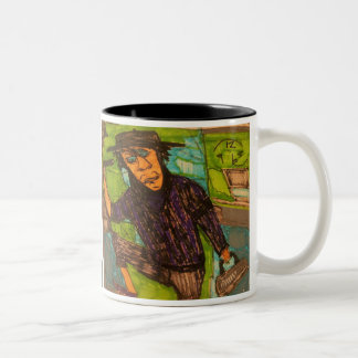 Caneca De Café Em Dois Tons saída suicida
