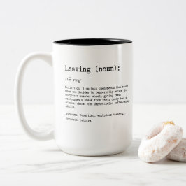 Caneca De Café Em Dois Tons Saindo do Presente para Colega de Trabalho, Engraç