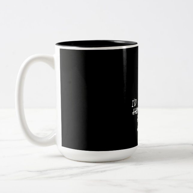 Caneca De Café Em Dois Tons Sair Com Meu Hamster (Esquerda)
