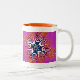 Caneca De Café Em Dois Tons Salamander - Arte Fractal