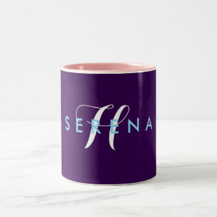 Caneca De Café Em Dois Tons Salão de beleza empresarial simples e elegante