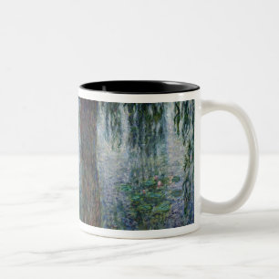 Caneca De Café Em Dois Tons Salgueiros Weeping de Claude Monet Waterlilies