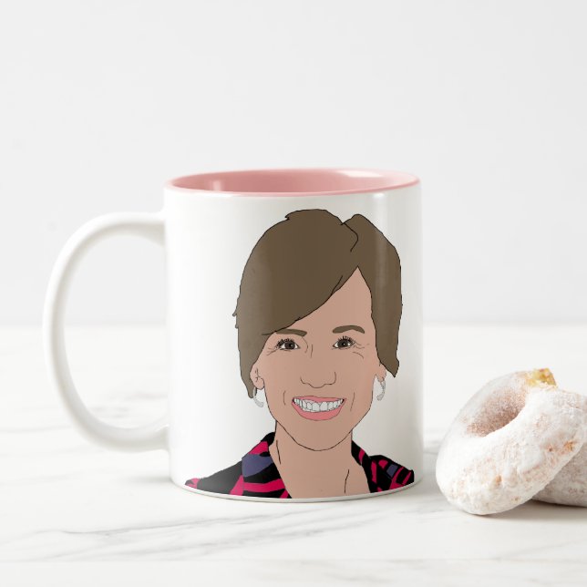 Caneca De Café Em Dois Tons Sally Yates (Com Donut)