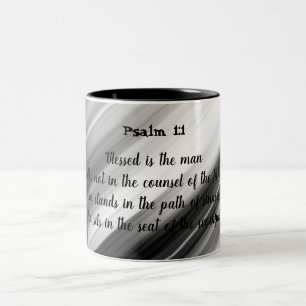 Caneca De Café Em Dois Tons Salmo 1:1