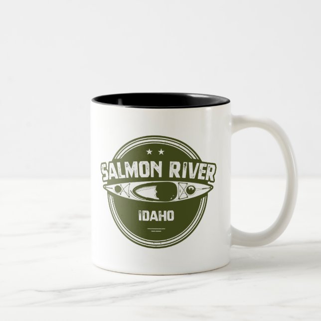 Caneca De Café Em Dois Tons Salmon River Idaho (Direita)