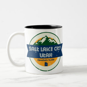 Caneca De Café Em Dois Tons Salt Lake City Utah