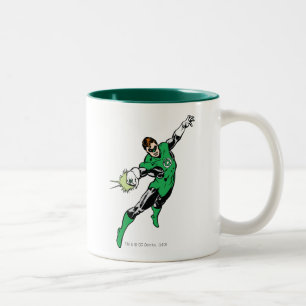 Caneca De Café Em Dois Tons Salto Lanterna Verde