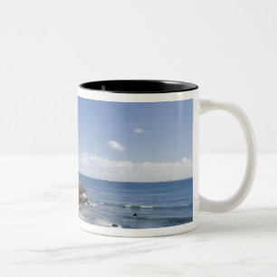 Caneca De Café Em Dois Tons Salvador, Brasil. Porto da Barra e o