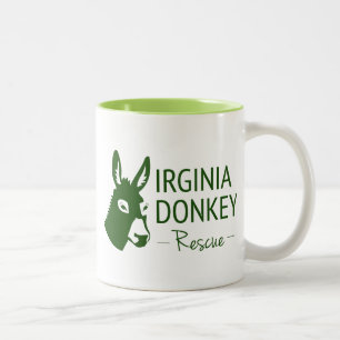 Caneca De Café Em Dois Tons Salvamento do asno de Virgínia