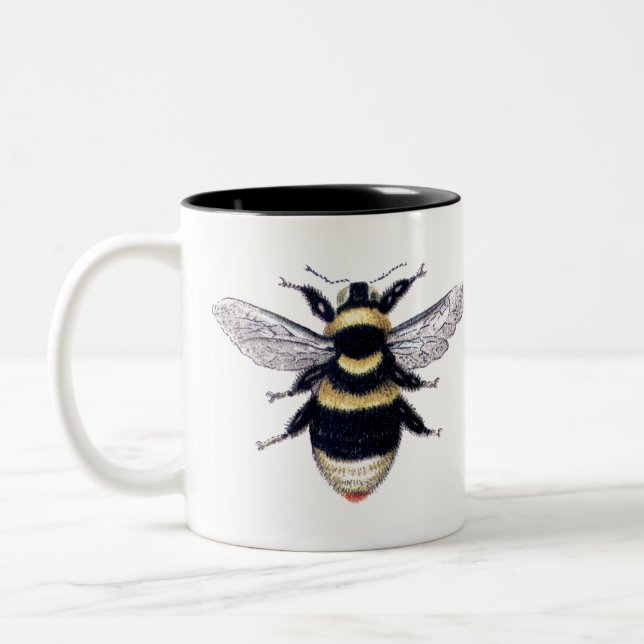 Caneca De Café Em Dois Tons Salve as Abelhas (Esquerda)