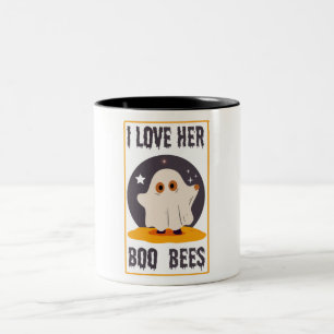 Caneca De Café Em Dois Tons Salve as abelhas - eu amo as abelhas dela no Dia d