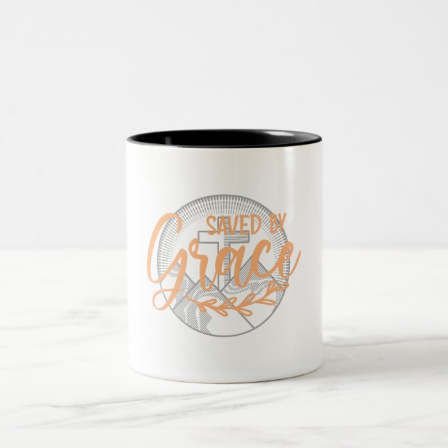 CANECA DE CAFÉ EM DOIS TONS SALVO POR GRAÇA (Centro)