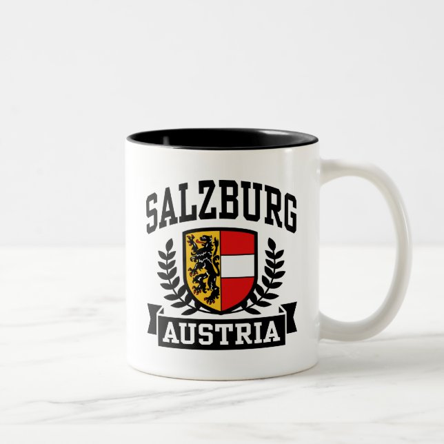 Caneca De Café Em Dois Tons Salzburg Áustria (Direita)