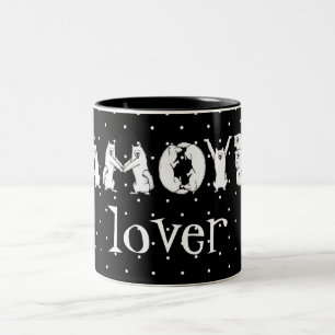 Caneca De Café Em Dois Tons Samoyed Ortografado em Letras de Cão Samoyed