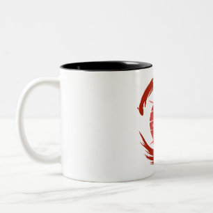 Caneca De Café Em Dois Tons samurai
