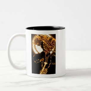 Caneca De Café Em Dois Tons SamuraiPixel