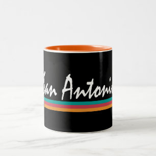 Caneca De Café Em Dois Tons San Antonio Texas Fiesta Colors
