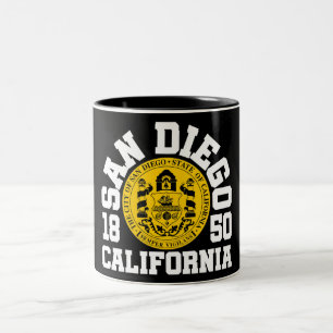 Caneca De Café Em Dois Tons San Diego, Califórnia
