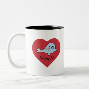 Caneca De Café Em Dois Tons San Diego Seal