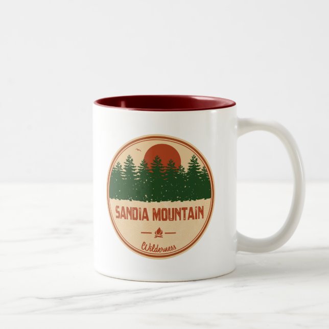 Caneca De Café Em Dois Tons Sandia Mountain Wilderness (Direita)