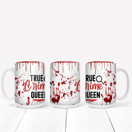 Caneca De Café Em Dois Tons Sangue Cai Sangue Espalha Crime Verdadeiro