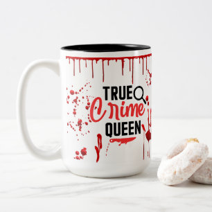 Caneca De Café Em Dois Tons Sangue Cai Sangue Espalha Crime Verdadeiro