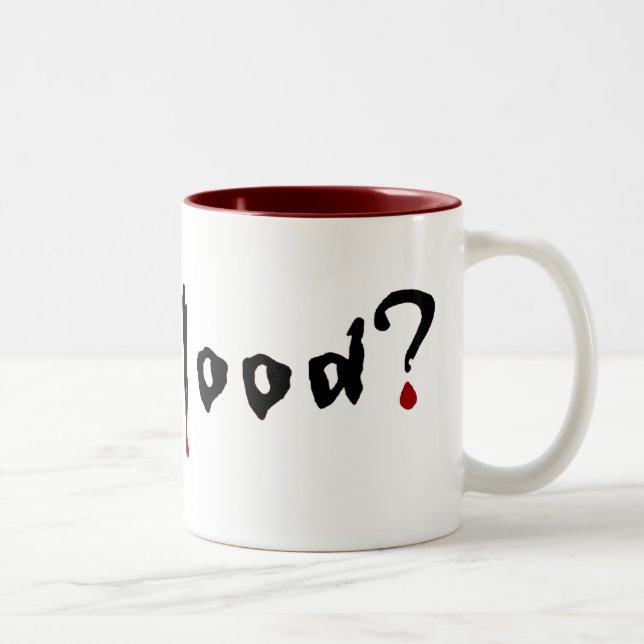 Caneca De Café Em Dois Tons sangue obtido? (Direita)