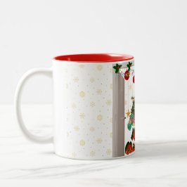 Caneca De Café Em Dois Tons Santa Claus Christmas Mug