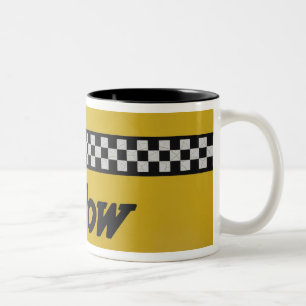 Caneca De Café Em Dois Tons Santa Rosa, Novo México, Estados Unidos. Old Yello