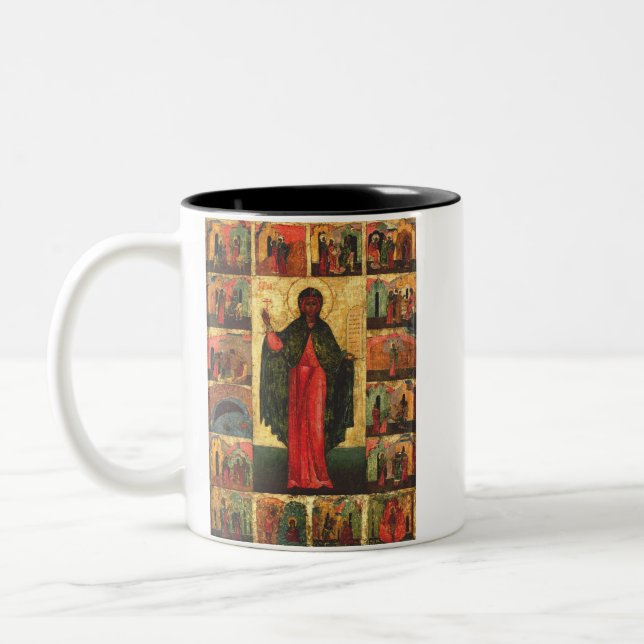 Caneca De Café Em Dois Tons Santo Anastasia Virgin e mártir (Esquerda)