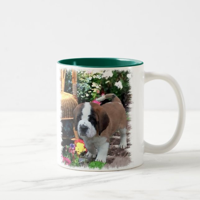 Caneca De Café Em Dois Tons Santo Bernard Art Gifts (Direita)