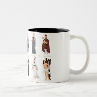 Caneca De Café Em Dois Tons Santo de Homens Católicos