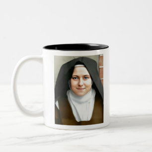 Caneca De Café Em Dois Tons santo de lisieux
