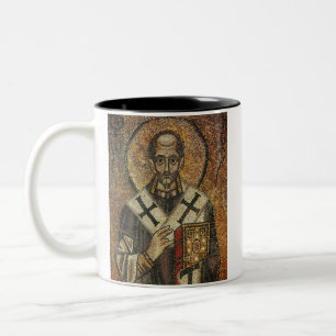 Caneca De Café Em Dois Tons Santo John Chrysostom arcebispo de Constantinopla