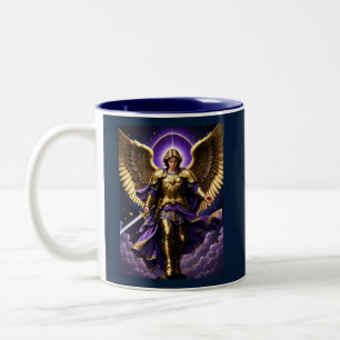 Caneca De Café Em Dois Tons Santo Miguel Arcanjo Católico Romano