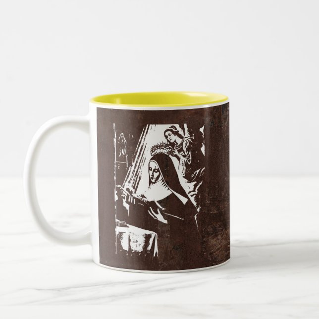 Caneca De Café Em Dois Tons Santo Rita (Esquerda)