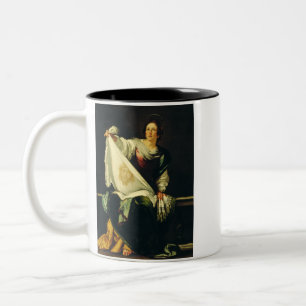 Caneca De Café Em Dois Tons Santo Veronica por Bernardo Strozzi