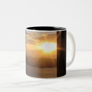 Caneca De Café Em Dois Tons Santorini passou pela porta