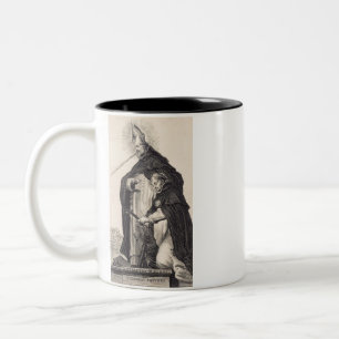 Caneca De Café Em Dois Tons Santos Alberto Magno e Tomás de Aquino Belas Artes