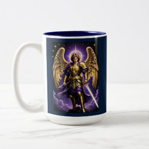 Caneca De Café Em Dois Tons São Miguel Arcanjo Católico Romano