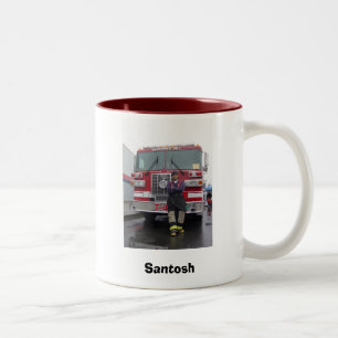 Caneca De Café Em Dois Tons Sapador-bombeiro